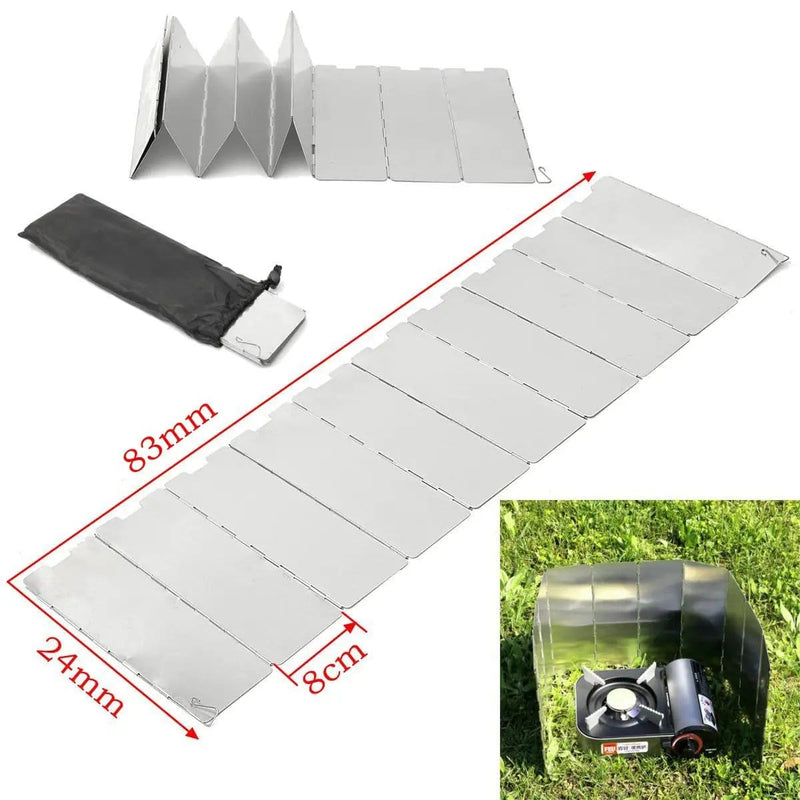 Folding Camping Stove Windscreen Cooker Wind Shield – view 3
