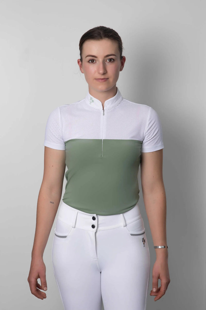 The Brave Pants Company Show Shirt Combat Green SS Show Shirt Combat Green Perforated Short Sleeve Show Shirt