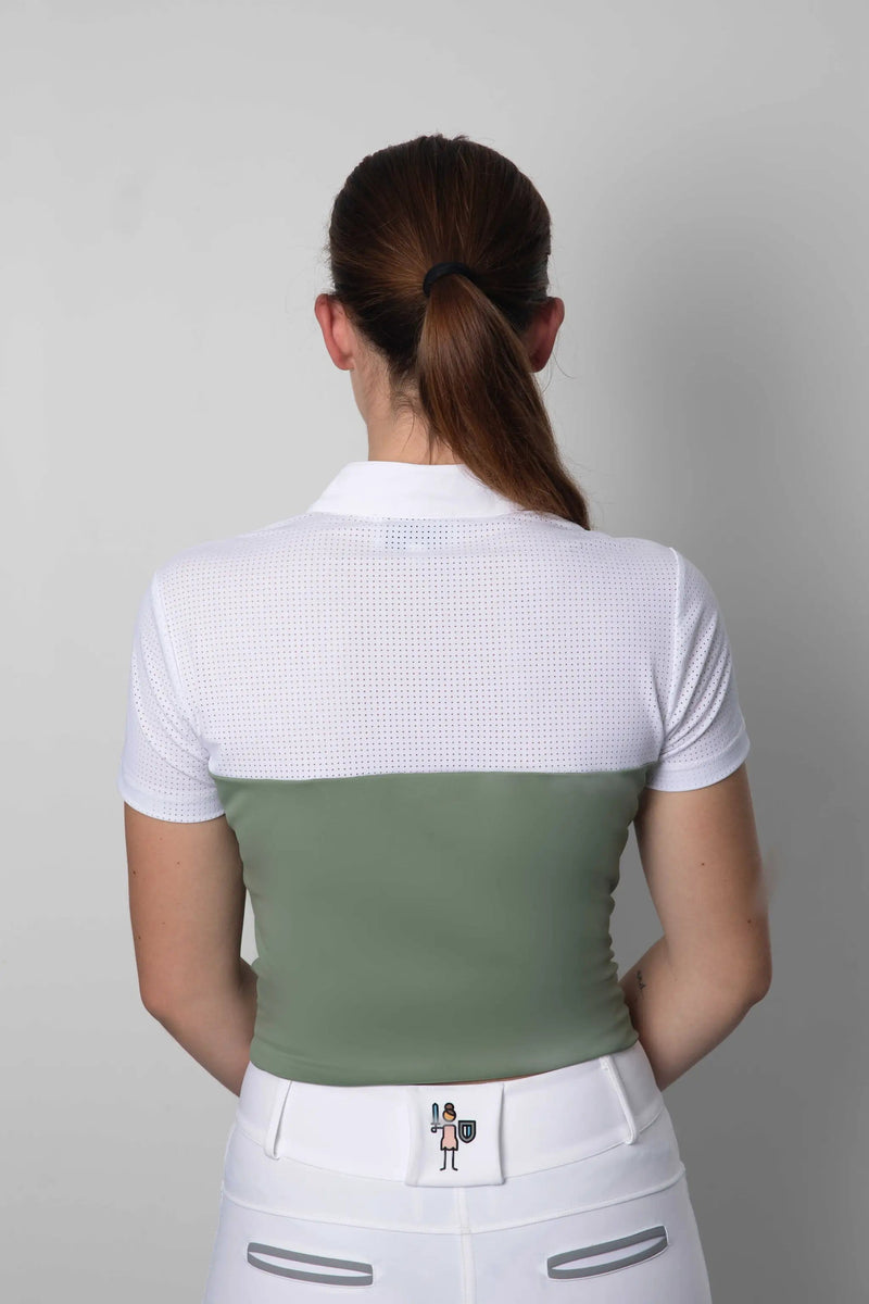The Brave Pants Company Show Shirt Combat Green SS Show Shirt Combat Green Perforated Short Sleeve Show Shirt
