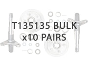 1500kg Disc Braked H&S Set - CI Disc - 5x4-1/2"x1/2" - Bulk – view 2