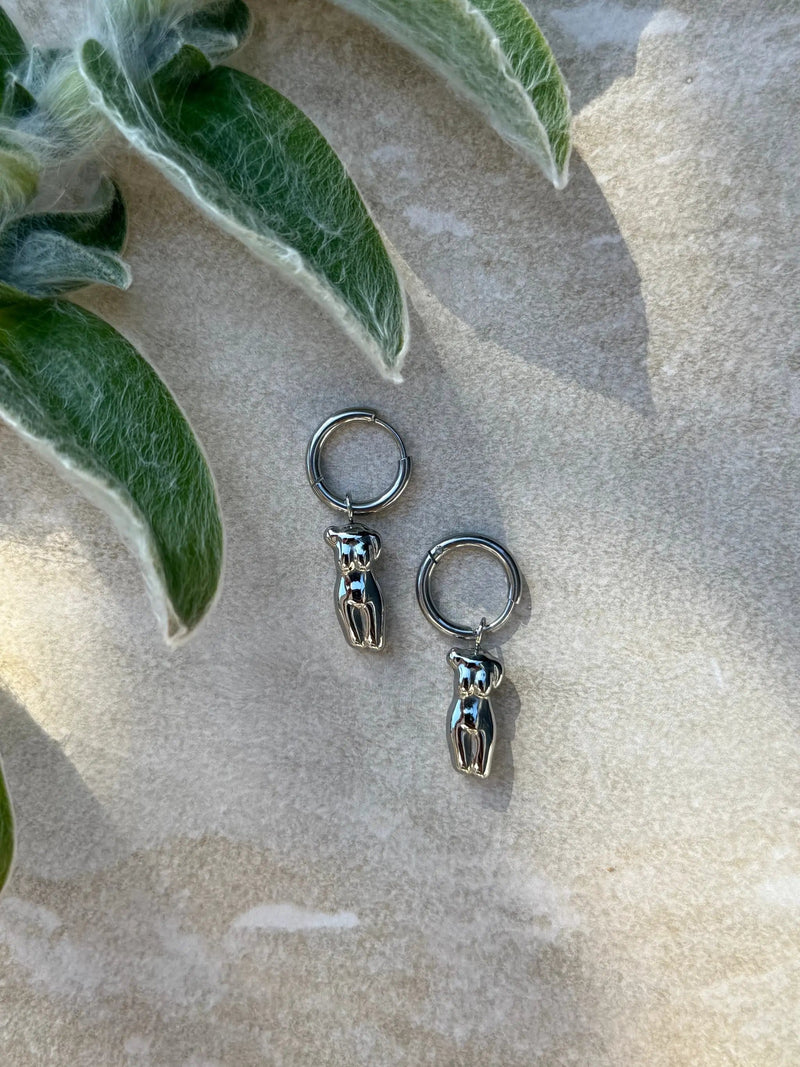 Tahana Jewellery Earrings Wāhine Tinana Silver Huggies Wāhine Tinana Silver Huggies