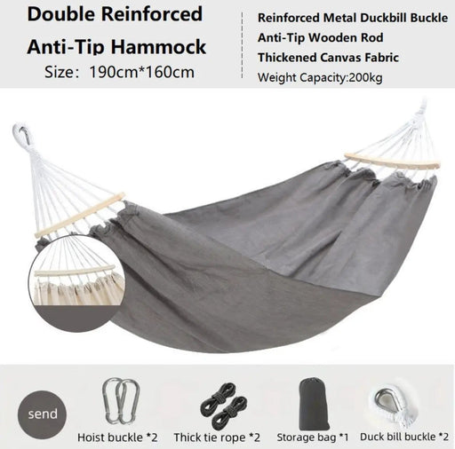 ECOTREK Hammock Double Reinforced Anti-Tip Hammock THTF00114 Double Reinforced Anti-Tip Hammock THTF00114