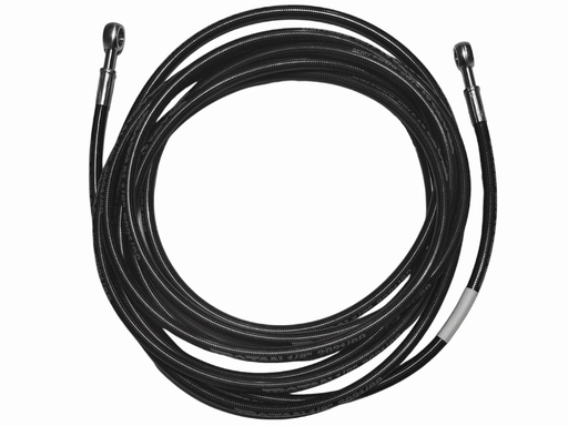 Trojan Braided Stainless Steel Teflon Brake Hose Banjo To Banjo 4.54m – view 1