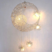 Moon Star Pendant Lamp Ceiling Light Children Kids Bedroom – view 4