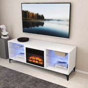 sue-e furniture Entertainment units 'Dante' RGB LED Lighting TV Unit With Electric Fireplace 'Dante' RGB LED Lighting TV Unit With Electric Fireplace
