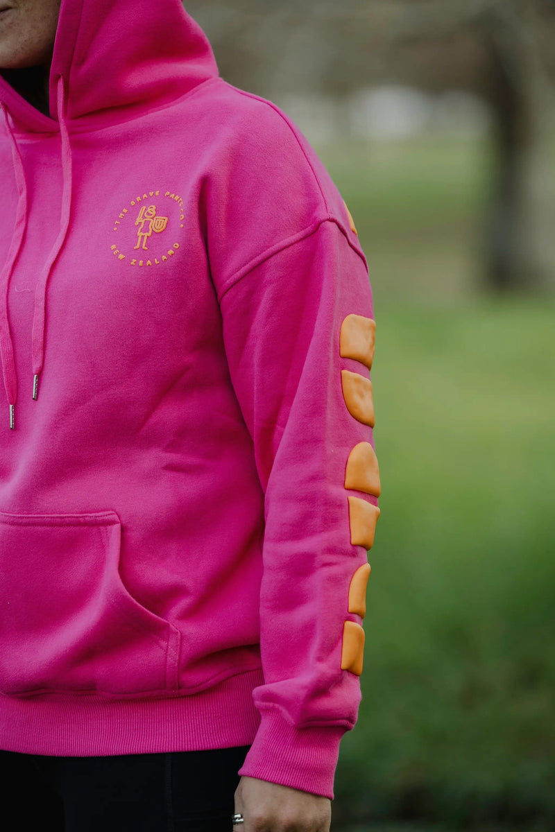 The Brave Pants Company General Raspberry Affiliation Hoodie Brave Pants Raspberry Hoodie Velvet Soft Cozy Warm