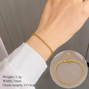 Poppy Gifts Jewellery Gold Crystal Chain Bracelet Gold Crystal Chain Bracelet