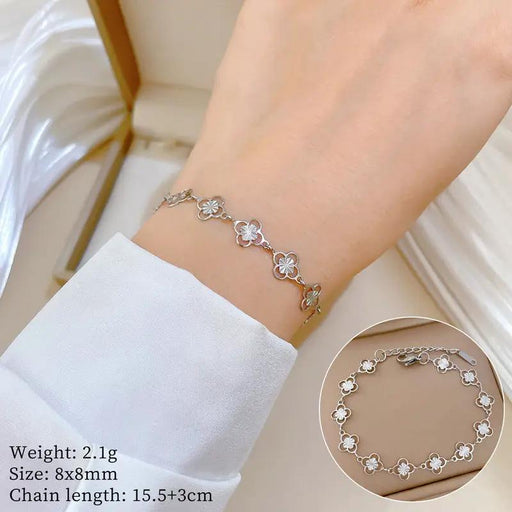 Poppy Gifts Jewellery Silver Blossom Charm Bracelet Silver Blossom Charm Bracelet