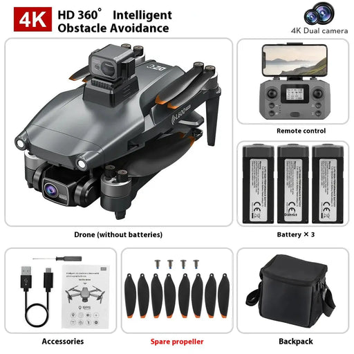 L600 PRO MAX Drone - 4K HD Camera with GPS Smart Return & Laser Obstacle Avoidance | Aerial Photography – view 2