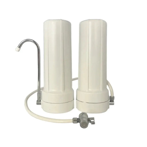 Benchtop Twin Water Filter - Fluoride & Cyst Reduction - Portable System