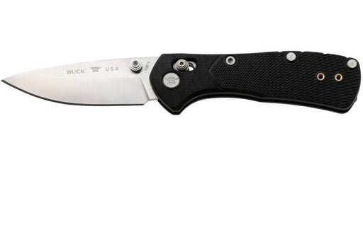 Buck 790 Mini Range Pro Black Pocket Knife With Forever Warranty
