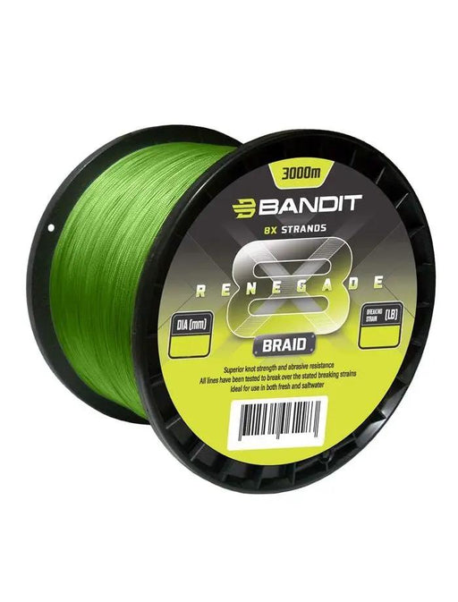 Bandit Fishing Line Bandit Renegade X8 Braid 3000 M Bandit Premium Braided Fishing Line 3000m Renegade X8