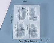 Resin Art NZ Moulds Mickey Mouse Bear Moulds Mickey Mouse Bear Moulds | NZ