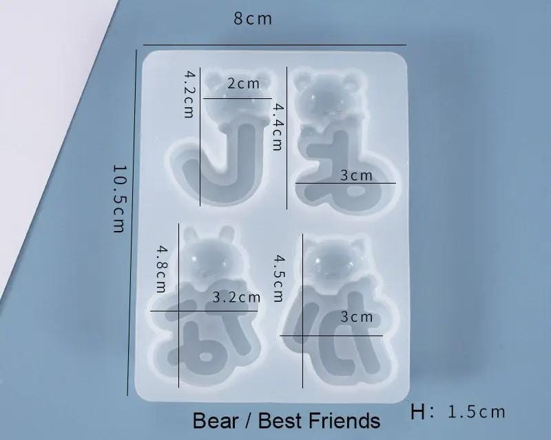Resin Art NZ Moulds Mickey Mouse Bear Moulds Mickey Mouse Bear Moulds | NZ