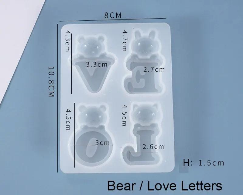 Resin Art NZ Moulds Mickey Mouse Bear Moulds Mickey Mouse Bear Moulds | NZ