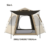 Hexagonal Camping Tent - Durable, Quick Setup JLP5467 by ECOTREK