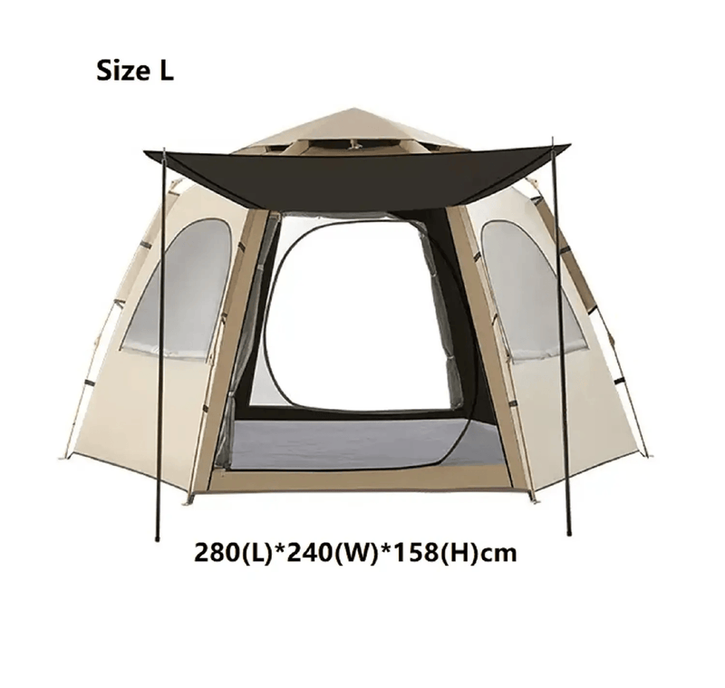 Hexagonal Camping Tent - Durable, Quick Setup JLP5467 by ECOTREK