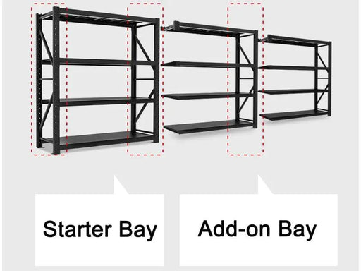 Storage Shelving Warehouse Shelf Shelves Racking Racks 200/160*200/150*50cm Starter/Add-on – view 2