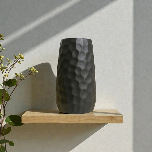 Nest & Stem Homewares Ceramic Vase Frankly Cotton Ceramic Tall Hammered Vase Frankly Cotton Ceramic Tall Hammered Vase