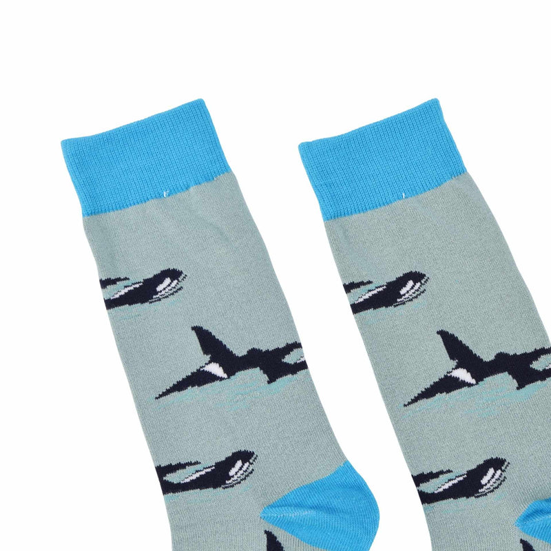 Barekind NZ Original Crew Cut Socks Save the Blue Orca Bamboo Socks Save the Blue Orca Bamboo Socks