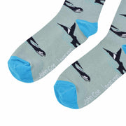 Barekind NZ Original Crew Cut Socks Save the Blue Orca Bamboo Socks Save the Blue Orca Bamboo Socks