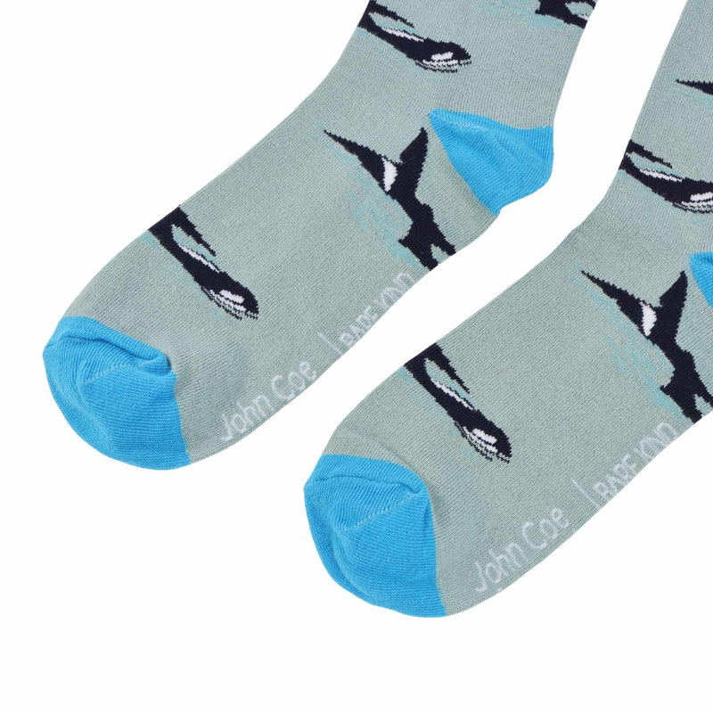 Barekind NZ Original Crew Cut Socks Save the Blue Orca Bamboo Socks Save the Blue Orca Bamboo Socks