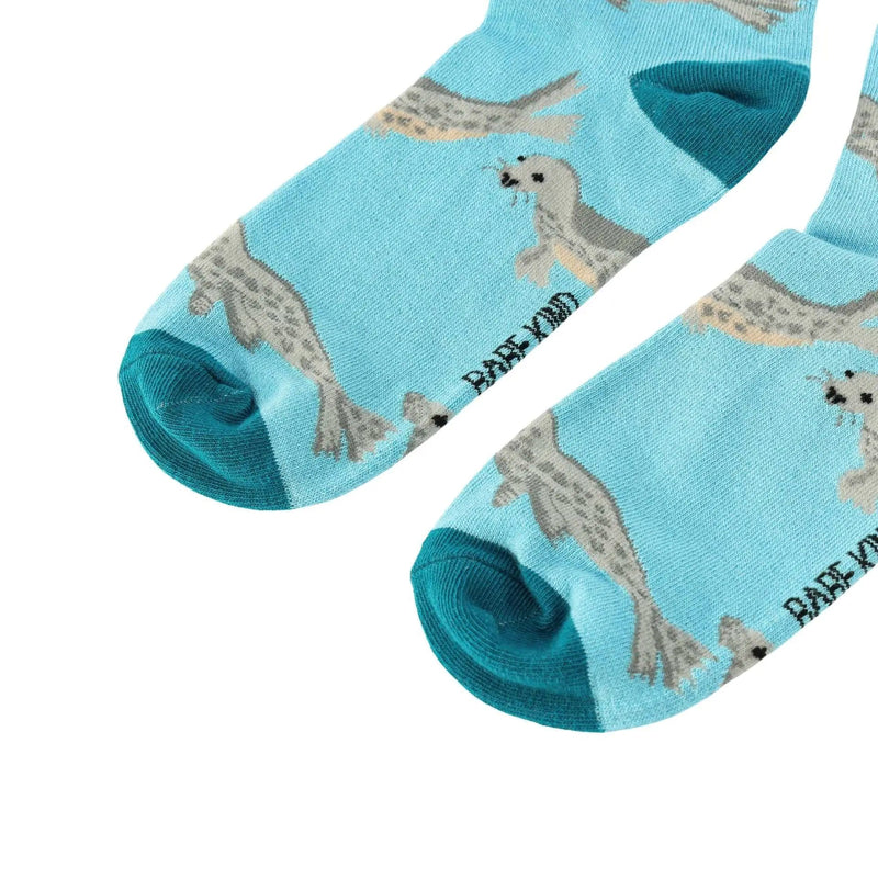 Barekind NZ Socks Save the Blue Seals Bamboo Socks Save the Blue Seals Bamboo Socks