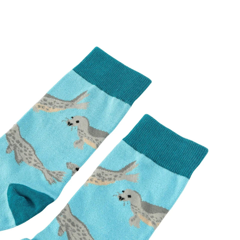Barekind NZ Socks Save the Blue Seals Bamboo Socks Save the Blue Seals Bamboo Socks