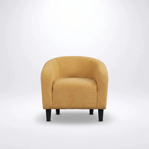 Yaheetech Boucle Club Chair Accent Barrel Chair Tub Chair Boucle Club Chair Accent Barrel Chair Tub Chair