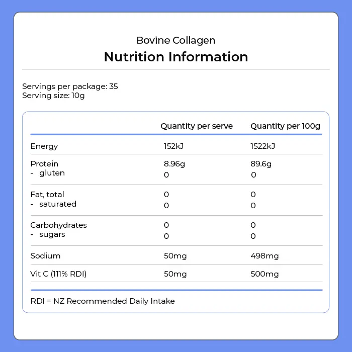 Kiwi Nutrition Collagen Powder Collagen Powder - Unflavoured 350g Collagen Powder - Unflavoured 350g | NZ