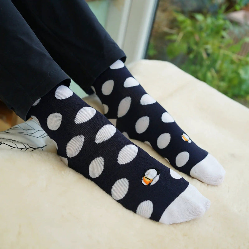 Barekind NZ Socks Save the Polka Dot Puffin Bamboo Socks Save the Polka Dot Puffin Bamboo Socks