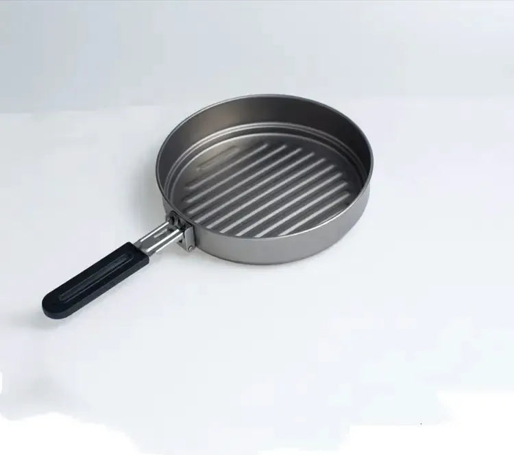 Folding Thickened Camping Pot with Two Handles – view 2