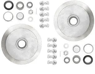 Trojan Trailer Parts 2000kg Disc Braked Hub Set - CI Disc - Blank - Pair 2000kg Disc Braked Hub Set - CI Disc - Blank - Pair