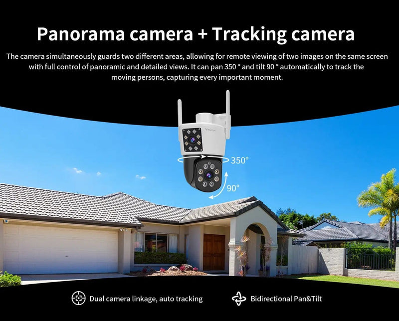 Vstarcam C662DR Security Camera Full Color Night Vision Dual Lens – view 5