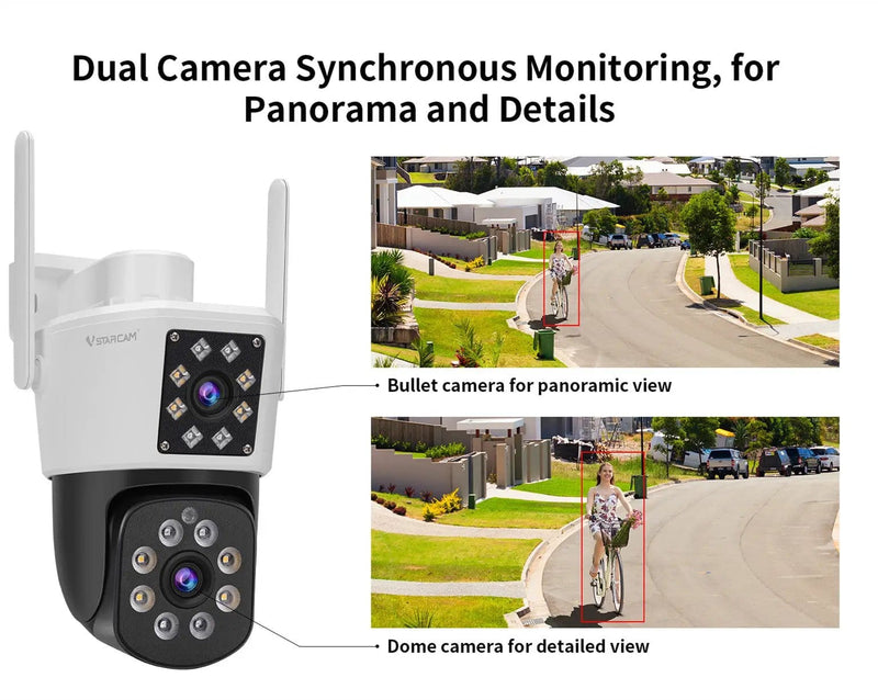 Vstarcam C662DR Security Camera Full Color Night Vision Dual Lens – view 6