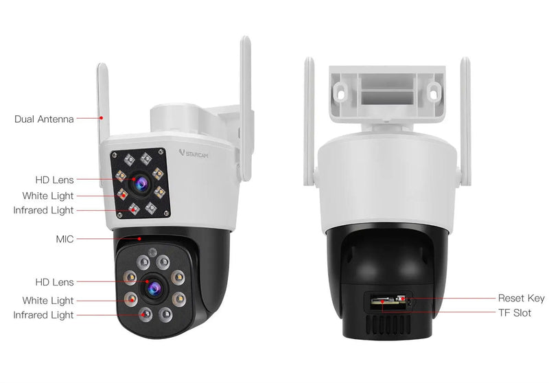 Vstarcam C662DR Security Camera Full Color Night Vision Dual Lens – view 15