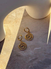 Tahana Jewellery Earrings Āwhiorangi Gold Earrings Āwhiorangi Gold Earrings