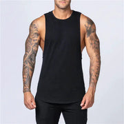 Men's Loose Cotton Sleeveless Singlet – view 37