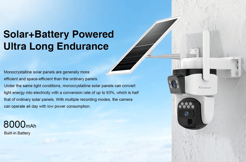 salelink.co.nz Unbranded Solar Outdoor Security Camera Solar Outdoor Security Camera | Action Outdoors NZ