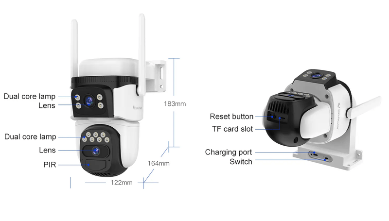 salelink.co.nz Unbranded Solar Outdoor Security Camera Solar Outdoor Security Camera | Action Outdoors NZ