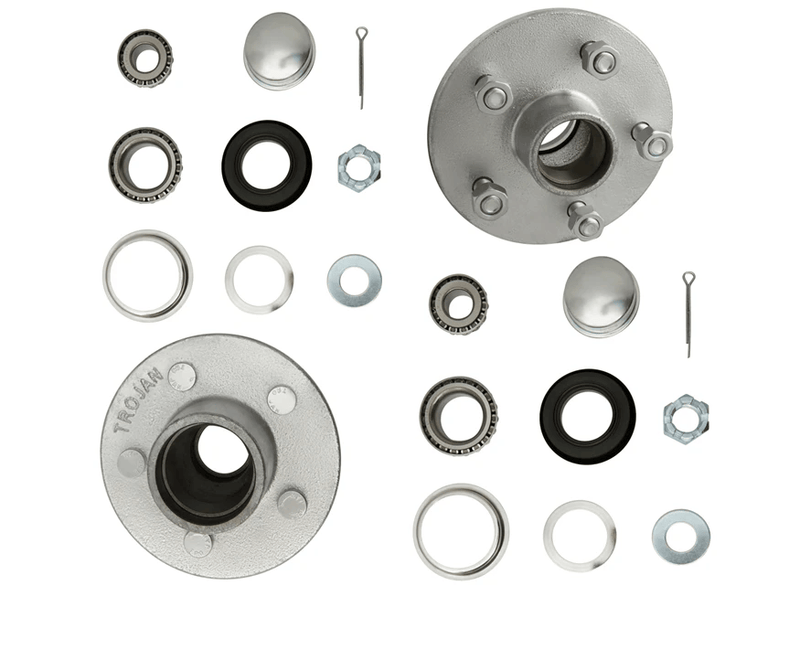 1750kg Non Braked Hub Kit Slimline Pair For Trojan Vehicles