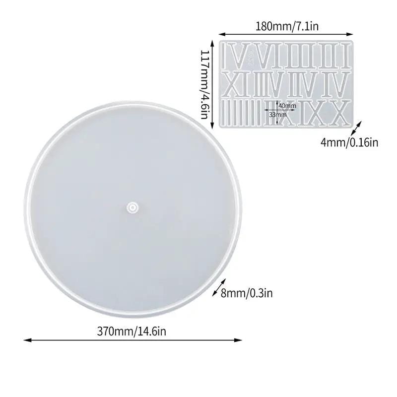 Resin Art NZ Moulds Clock Moulds - No numbers Clock Moulds - No numbers | NZ