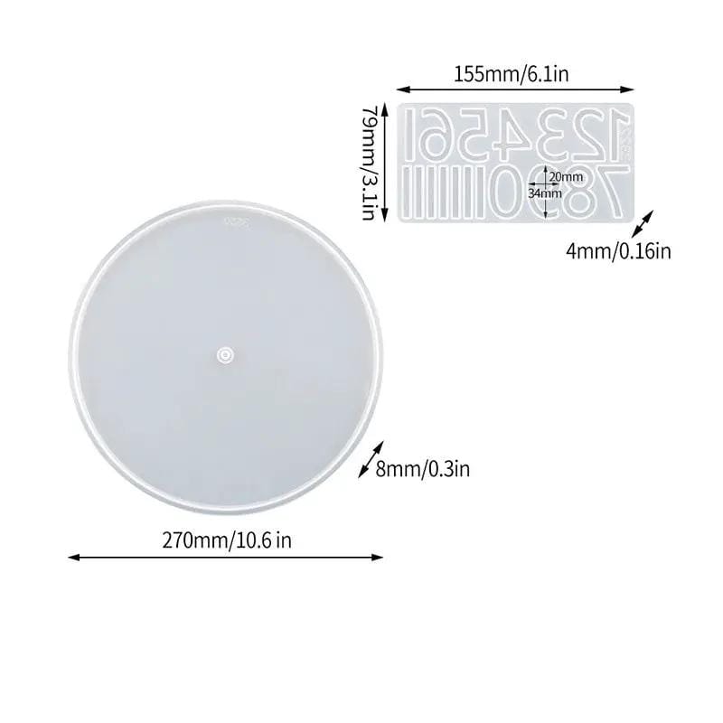Resin Art NZ Moulds Clock Moulds - No numbers Clock Moulds - No numbers | NZ