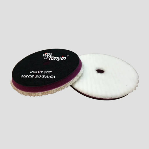 Racing Pro NZ Ltd TONYIN 5 INCH WOOL POLISH PAD EXTREME HEAVY CUT (TP01A) TONYIN 5 INCH WOOL POLISH PAD EXTREME HEAVY CUT (TP01A)