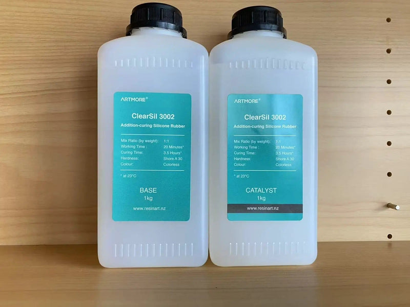 Shore A 30 Clearsil Silicone Rubber 3002 - Long Working Time High Performance 2kg Pack