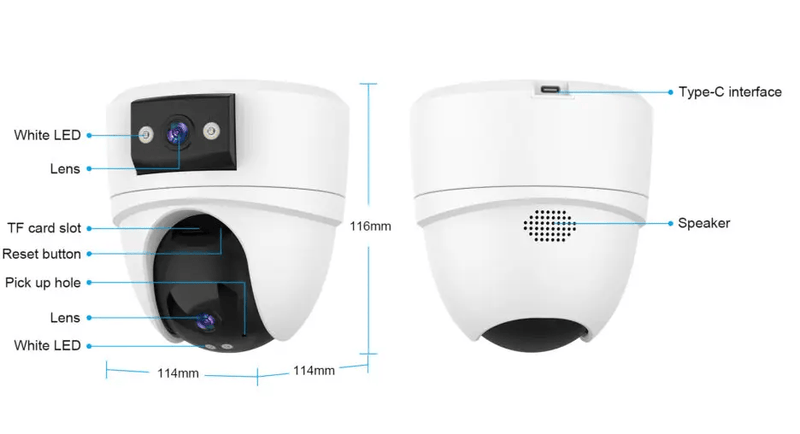 salelink.co.nz Unbranded Vstarcam Security Camera Dual Lens Vstarcam Security Camera Dual Lens | Action Outdoors NZ