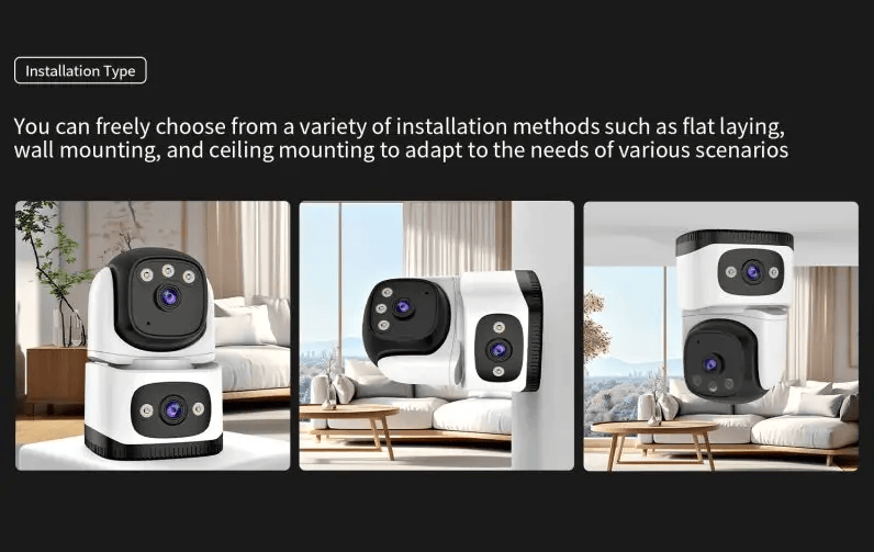 salelink.co.nz Unbranded Dual Lens Security Camera Dual Lens Security Camera | Action Outdoors NZ