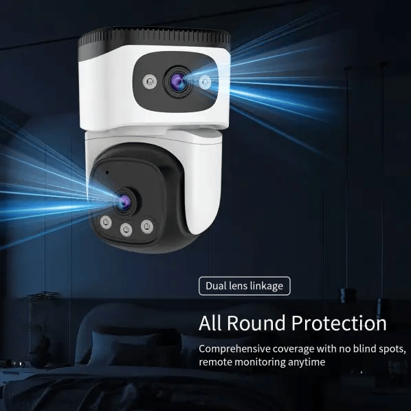 salelink.co.nz Unbranded Dual Lens Security Camera Dual Lens Security Camera | Action Outdoors NZ
