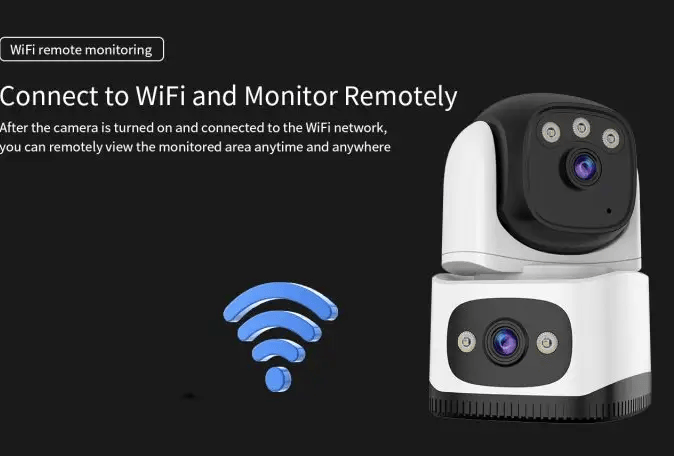 salelink.co.nz Unbranded Dual Lens Security Camera Dual Lens Security Camera | Action Outdoors NZ