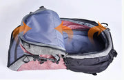 50L Nylon Hiking Backpack - Lightweight Outdoor Sports Pack with Embroidered Design | Adventure Rucksack – view 3